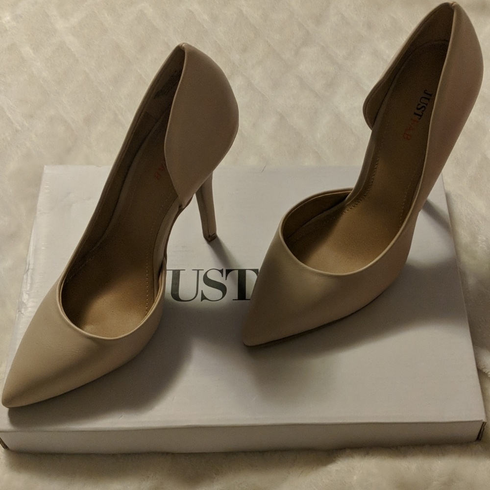 JustFab Dina Nude Pump Size 5.5 NWT - Picture 4 of 8